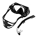 Tnfeeon Snorkel Goggle Tube Set Adult Adjustable Diving Set Portable Sealing Tube HD Glass Ergonomic Design for Snorkeling (Black)