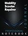 Mobility Scooter Repairer, Professional Journal, Office writing Notebook, Organizing Notes, Large Format, 8.5 x 11 inches, 140 pages