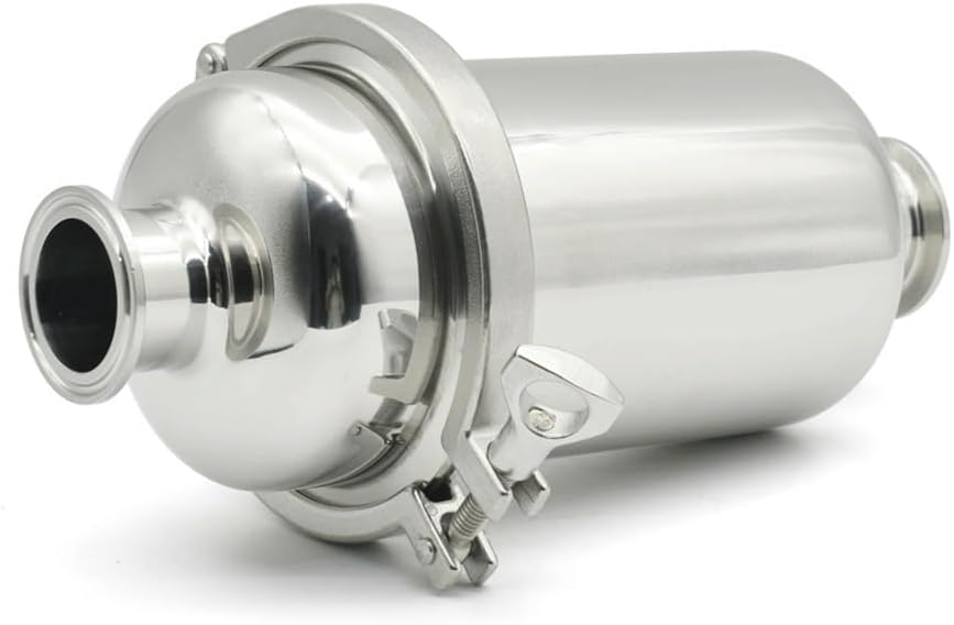 51mm Tri Clamp Inline Filter - 316 Stainless Steel Microporous Filter for Beer Brewing & Food Processing - 1PC(60 Mesh)