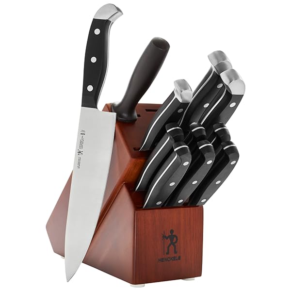 Comparison: Best Henckels Premium Quality 15 Piece 7 HENCKELS Premium Quality 12-Piece Knife Set with Block and Knife Sharpener, Razor-Sharp, German Engineered Knife Informed by over 100 Years of Masterful Knife Making, Dark Brown
