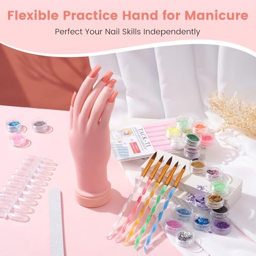Kit de uñas para principiantes con todo en bolsa rosa miniatura 4