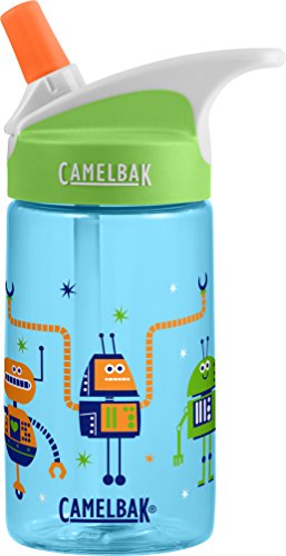 CamelBak Eddy Kids Water Bottle, Retro Robots, 0.4 L