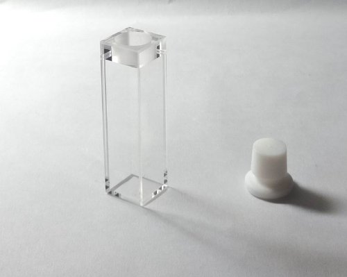 Fully Fused Precision Quartz Fluorescence Cuvette,10mm Ptfe Stopper Cell
