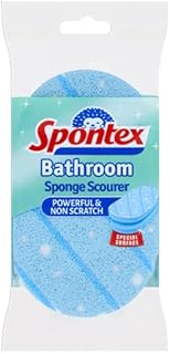 Spontex Bathroom Non-Scratch Sponge Scourer (1 Sponge Scourer)