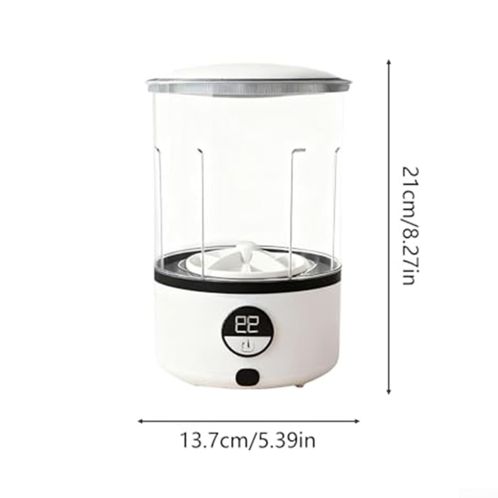 Przenośna mini pralka bezprzewodowa, kompaktowa, 15 cm, przenośna (biała) | Bezprzewodowa obsługa, kompaktowy rozmiar 15 cm, idealny do wąskich pomieszczeń, cichy silnik, łatwa obsługa