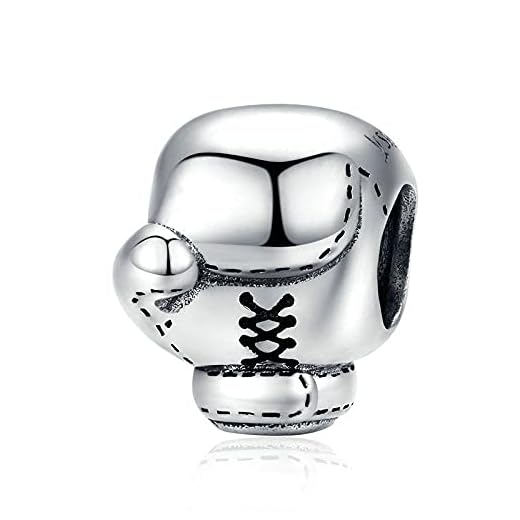 925 Sterling Silber Boxhandschuhe Perlen Charms Fit Original Armband Anhänger für Frauen charm