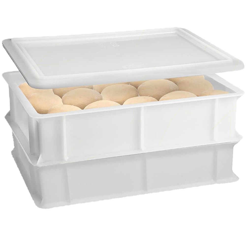 Contenitore Per Lievitazione Euroshopping 30x40 Cm Con Coperchio A Scatto – Per Pizza, Pane E Pasta – In Omaggio Lo Spruzzino