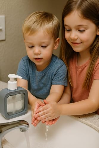 Image of Liquid Soap Dispenser | Refillable Pump Bottle for Hand Wash, Dish Wash, Shampoo, Conditioner, Shower Gel | Bathroom & Kitchen Use | Transparent Plastic | 300ml