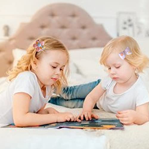 Fzbnsrko Velvet Ribbon Hair Clip,25Pcs Baby Hair Clips Cartoon Fruit Animal Pattern Colorful Flower Hairpins Fully Lined Alligator Hair Barrettes For Girls,Kids,Baby(Random Color) #TOP4