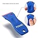 FOSHIO Plastic Razor Blade Scraper Include 2PCS Scraper Tool and 100PCS Blades for Gasket Remover, Labels Decal and Adhesive Remover for Windows and Glass,Blue