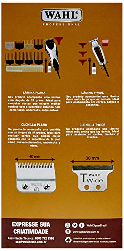 WAHL Kit Maquinas Para Cabelo 127V Wahl Magic Clip Prata