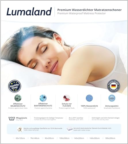 Matratzenschoner 90 x 200 von Lumaland – Wasserundurchlässig und Atmungsaktiv