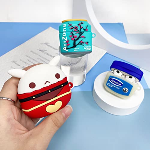 [3 Pack]Cute Airpods 3Rd Generation(2021) Case, Arizona+Vaselin+Genshin Impact Apple Airpods 3 Silicone Accessories Cover, 3D Funny Drink Cartoon Character Design Skin For Boys Girls Women Kids Teens #TOP6