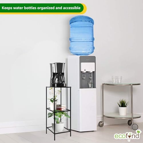 Image of ecofynd 3 Tier Water Dispenser Stand, Heavy Duty Water Cooler Storage Rack, 20 Litre Metal Bottle Holder for Home & Kitchen, Office, School, Hospitals, Restaurants(BS-PS037)