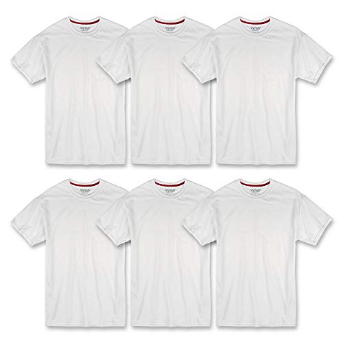 VViViD White Cotton T-Shirt 6-Pack for Heat Transfer Vinyl Application (Large 6-Shirt Pack)