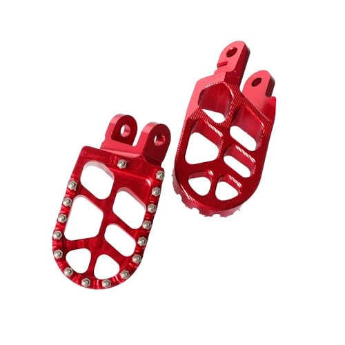 Repose-pieds pour XR250R et XR400R cales pieds de rechange moto rouge