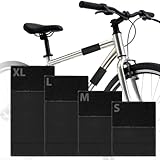 4 Stück Fahrrad Rahmenschutz Neopren Klett Verschiedenen Größen Fahrrad Zubehör für Fahrrad Transportschutz Fahrradträger Schutz