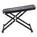 Podnóżek gitary, przenośny regulowany klasyczny profesjonalny czarny podnóżek do gitary do ćwiczeń na gitarze do gry na gitarze(Czarny)