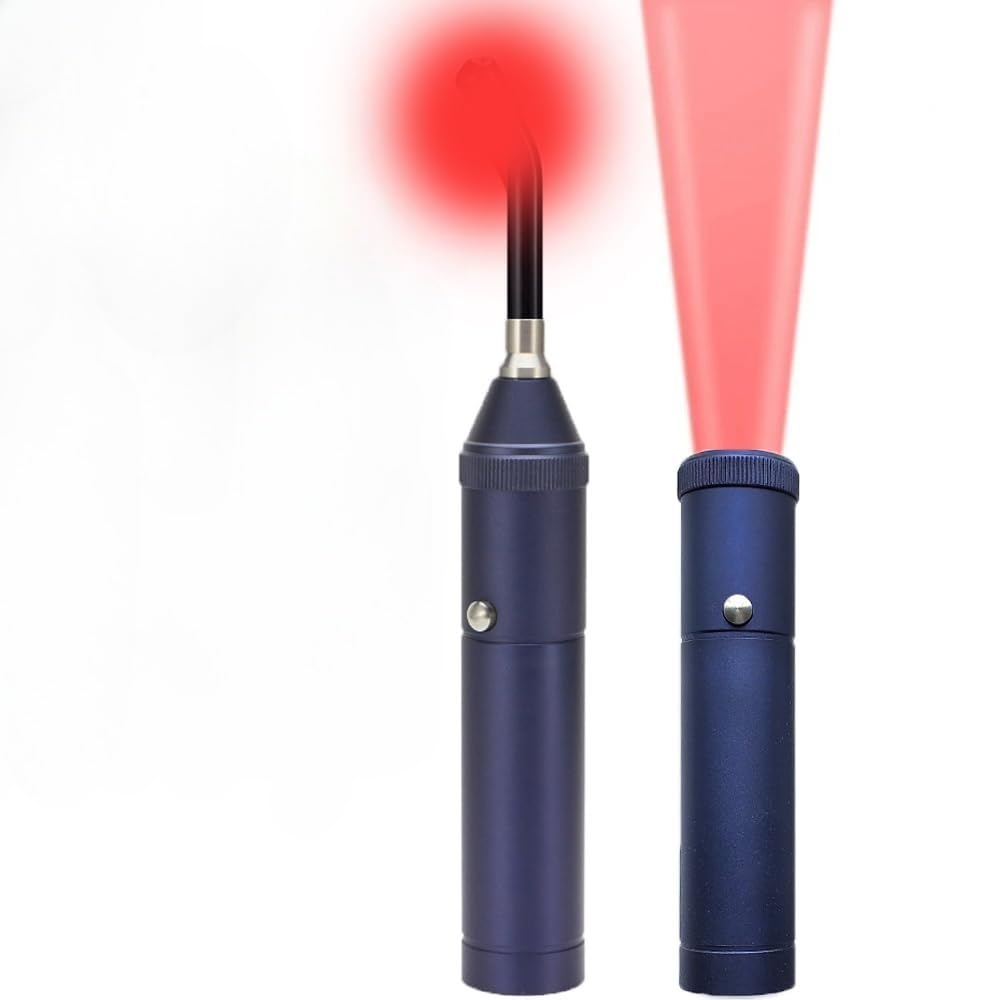 Rotlichttherapie Gerät für Mundpflege & Zahnfleisch – 3-in-1 Rotlicht, Infrarot & Blaulicht, wiederaufladbar, sanfte Lichtpflege für Mundgeschwüre, Lippen & empfindliche Bereiche