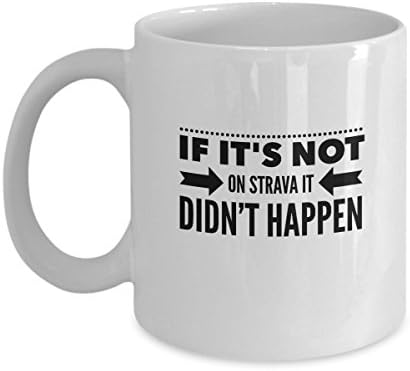 Zane Wear If It'S Not On Strava It Didn'T Happen - Coffee Mug Cup