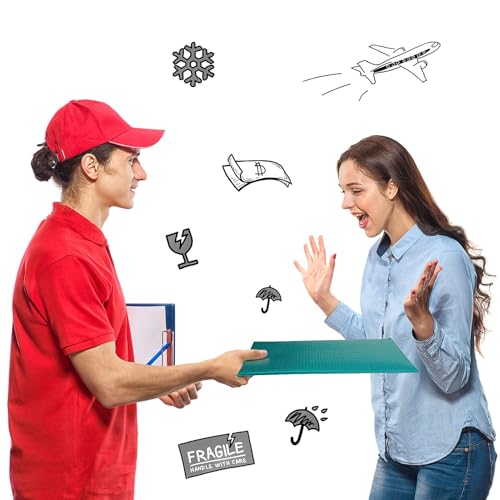 Image of Metronic Bubble Mailers 10.5x16 500 Pack Forest Green Bubble Mailer Usable Size 10.5x15 Self-Seal Padded Envelopes, Packaging Supplies for Business