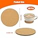 PercyEffie 100pcs Cork Coasters for Drink 3.54in Cork Coasters Bulk Felt Coaster Thick Absorbent Corks for Coaster Heat Resistant Plain Cup Mats Round Non-Slip for Wine Glass,Mug,Coffee Cup Decor