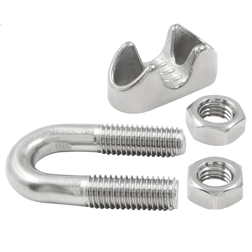 Image of 1 /2 Inch M12 304 Stainless Steel Wire Rope Cable Clip Clamp