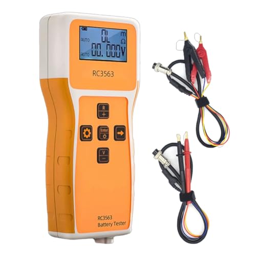 Battery Tester, Battery Internal Resistance Voltage Tester, 200&Omega; 100V Portable Car Battery Tester...