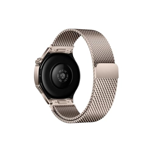 [LOKLNEYK] �ɓK������Huawei Watch GT6 Pro/GT6/5/4/3 46mm�o���h�ɓK������22mm�~���l�[�[�X�g���b�v(Dawn Gold,For Huawei GT5 Pro 46mm)
