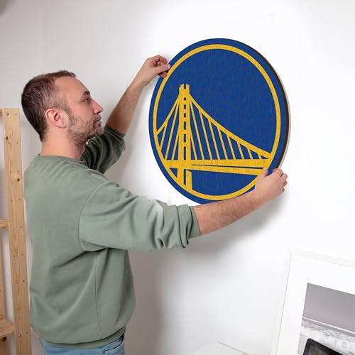 Iconic Puzzles - Golden State Warriors, Logo, Wooden Puzzle officially licensed NBA, 100% sustainable, size S, 150 Pcs - Image 4