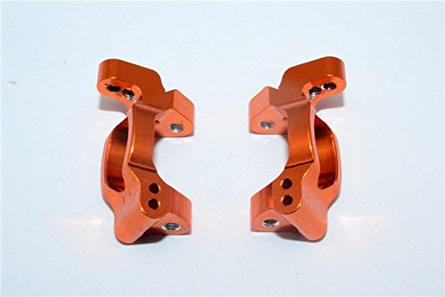 GPM for Traxxas LaTrax Rally/SST/Teton Upgrade Parts Aluminum C-Hub - 1Pr Orange