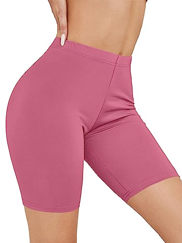 Image of KYDA Women's Anti Bacterial Cycling Shorts, Under Skirt Biker Shorts, High Waist Stretchable Yoga Shorts & Gym Workout Skin Fit Shorties