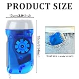 Droutti 60 Pcs Hand Crank Flashlight Handpress Flashlights 3 LED Powerful Emergency Safety Tool Manual Powered Light No Battery Required Torch for Camping Hiking Outdoor Sports
