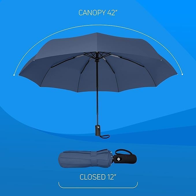 Image of Umbrella Automatic Open Travel Umbrella with Wind Vent,Umbrella big size for men, Umbrella for girls, Umbrellas for rain,Windproof Umberalla Large for Man,Women