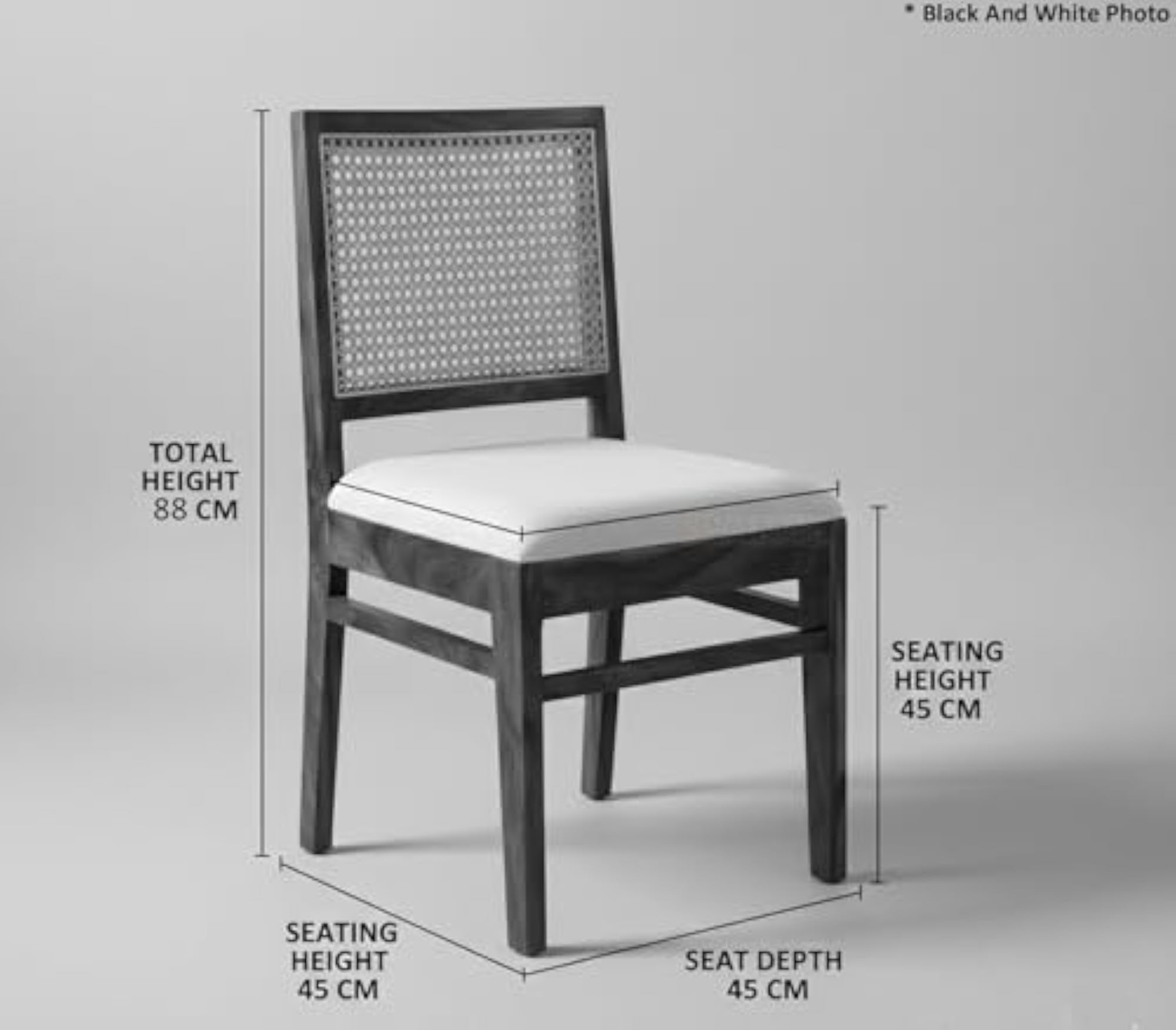Solid Sheesham Wood Dining Chair Set of 2