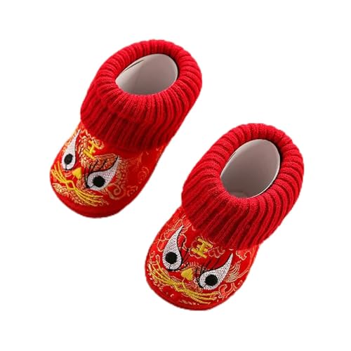 Cartoon Tiger Embroidery Shoes Toddler Soft Soled First Walkers Casual Sneakers