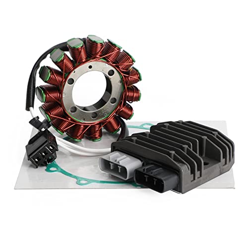 Areyourshop Ensemble Stator, Régulateur et Joint Fit pour Kawasaki ZX-10R ZX10R ZXT00D Année 2006-2007