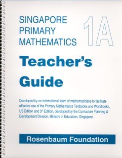 Spiral-bound Singapore Primary Mathematics, Level 1A, Teacher's Guide Book
