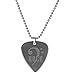 Produktbild PUNK Halskette, Anhänger Plektron, aus Edelstahl für E-Bass, -Gitarre, kreatives Design rock