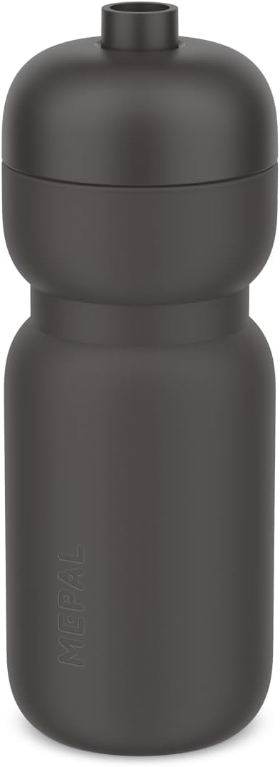 Mepal - Squeeze Sport water bottle - Leak-proof closure - Squeeze for drinking - Durable, soft material - Water bottle - 600 ml - Graphite black