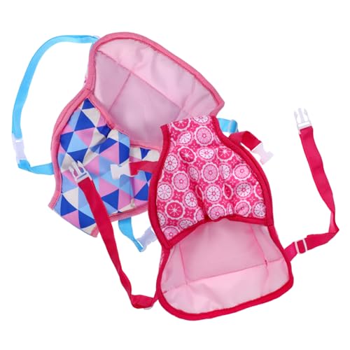 DIKACA 2 Piezas Correa De Muñeca Portador De Muñecas Transportador para Chicas Felpa Cabestrillo para Muñeca Bolsas Delanteras Porta Muñecas Porta Muñecas para Niñas Pequeñas Paño