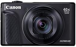 Canon コンパクトデジタルカメラ PowerShot SX740 HS ブラック 光学40倍ズーム/4K動画/Wi-Fi対応 PSSX740HSBK