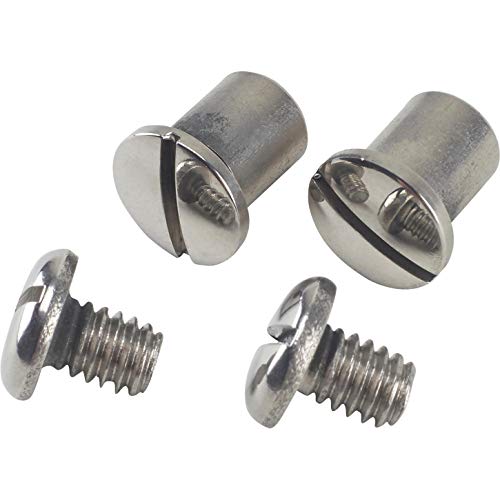 Speedway Motors Windshield Pivot Bolt and Nut Set Compatible with 1928-1934 Ford Polished Stainless Steel Hardware for Slide Arms Fits Model A Closed Cars and Pickup Trucks