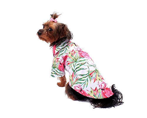 Image of Matchable Family Hawaiian Luau Men Women Girl Boy Clothes in Flamingo in Love