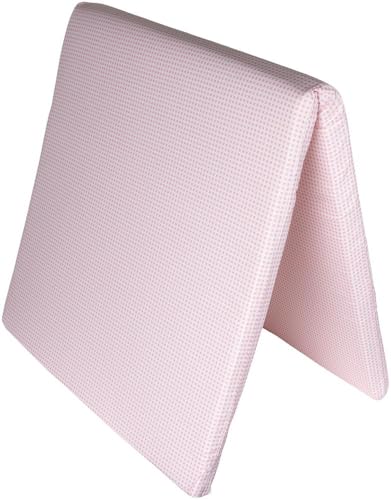Poupy Colchón Plegable para Cuna de Viaje en poliéster extraíble, Lavable Viajes