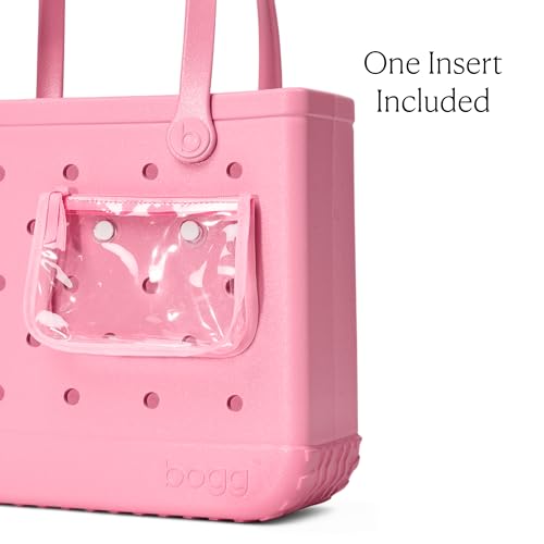 Image of BOGG BAG Medium Tote - 15 inch x 12.5 inch x 5 inch - Durable, Washable, Tip-proof - Beach, Pool, Boat, Work, Sports (Bubblegum Shimmer)