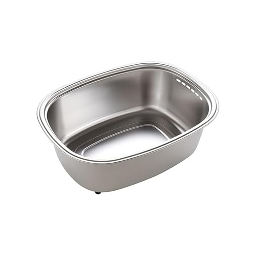 脚付ステン洗い桶 (袋入れ) ステンレス 洗い桶 足つき キッチン 用具 用品 シンク 水回り 水まわり 流し 収納 洗いもの 洗い物 スリム 桶 日本製