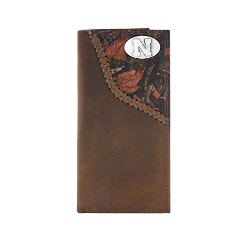 NCAA Nebraska Cornhuskers Camouflage Leather Roper Concho Wallet, One Size