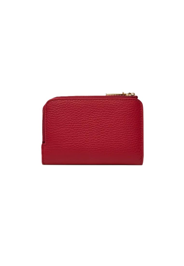 Coccinelle Leder Geldbörse Metallic Soft Wallet Ruby dunkelrot