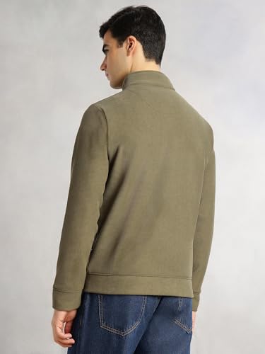 Image of Thomas Scott Men's | Regular Fit | Long Sleeves | High Neck | Solid | 100% Polyester | Knitted | Sweatshirt | Dry Clean Only